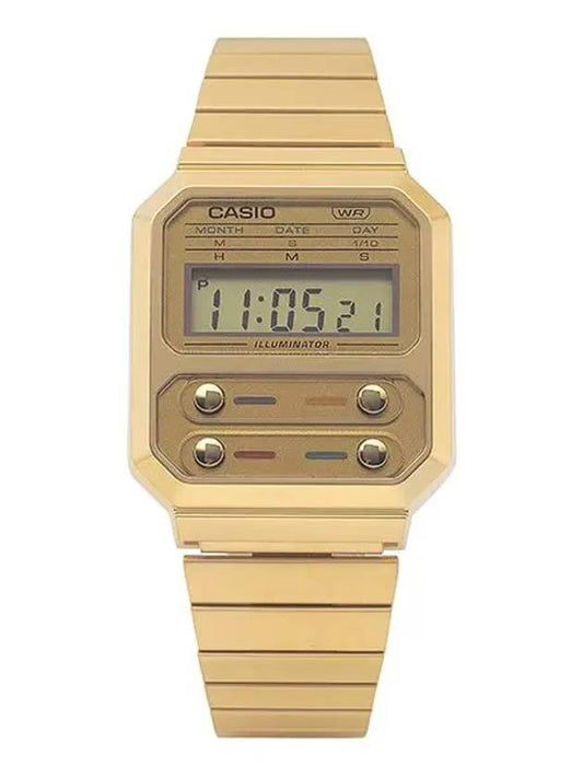 A100WEG 9ADF Vintage Retro Metal Watch - CASIO - BALAAN 2