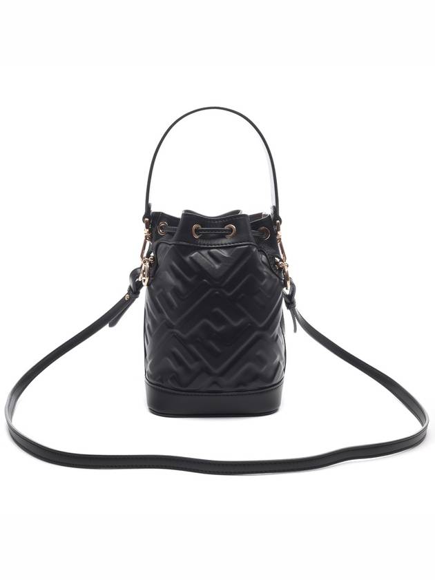 Mon Tresor FF Motif Leather Mini Bag Black - FENDI - BALAAN 5