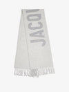 Lecharpe Fringe Logo Virgin Wool Muffler Grey - JACQUEMUS - BALAAN 2