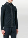 Men's Signature Wappen Hooded Zip Up Navy - STONE ISLAND - BALAAN 3