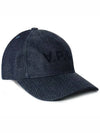 VPC Velvet Logo Denim Ball Cap Blue - A.P.C. - BALAAN 2