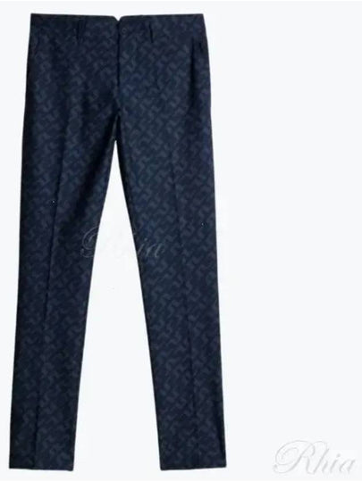 Men's Ellott Print Pants Bias Bridge Navy - J.LINDEBERG - BALAAN 2