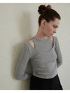 LAYERED U NECK TOP SET UP_GREY - UNMUTE - BALAAN 7