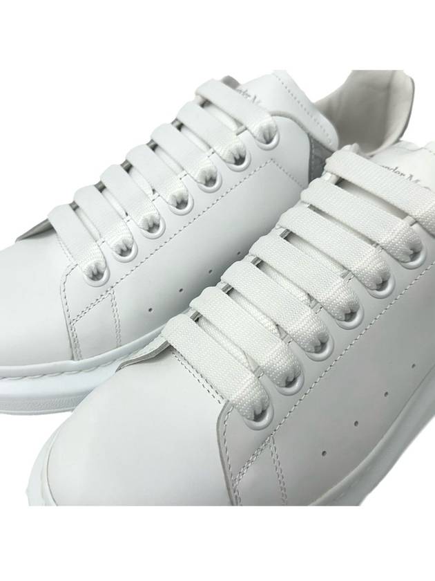 Men's Oversole Crocodile Metallic Silver Tab Low Top Sneakers White - ALEXANDER MCQUEEN - BALAAN 5