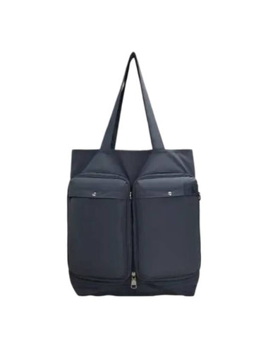 Jeans Packable Helmet Tote Bag Charcoal - CALVIN KLEIN - BALAAN 1