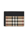 Vintage Check Money Clip Card Wallet Archive Beige - BURBERRY - BALAAN 2