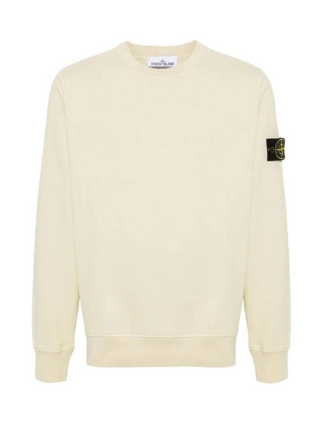 Wappen Patch Garment Dyed Sweatshirt Yellow - STONE ISLAND - BALAAN 3