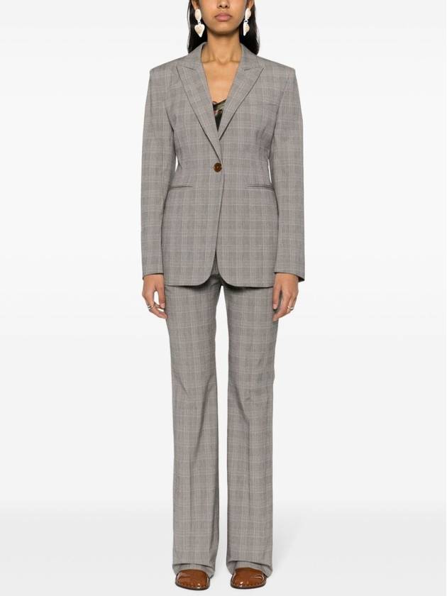 Women's Single Breasted Tailored Jacket Grey - VIVIENNE WESTWOOD - BALAAN 3