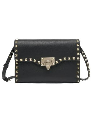 Garavani Rockstud shoulder bag black - VALENTINO - BALAAN 1