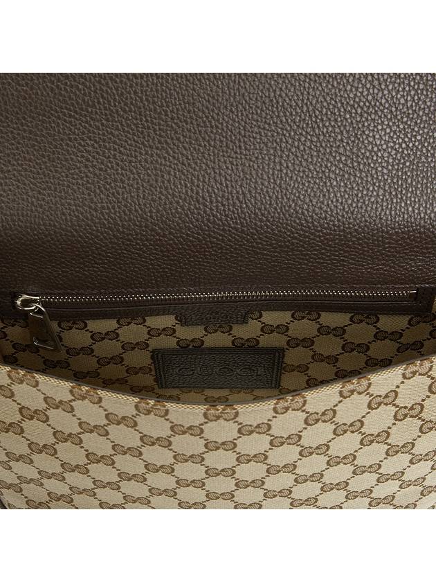 GG Canvas Leather Cross Bag Beige Brown - GUCCI - BALAAN 9