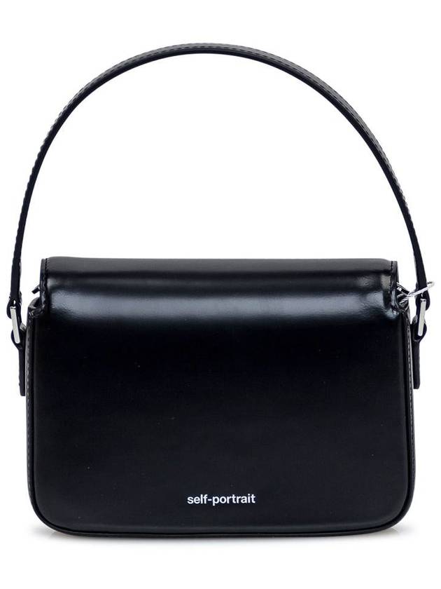 Self-Portrait Black Leather Hand Bag - SELF PORTRAIT - BALAAN 4