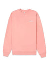 Logo Print Crew Neck Cotton Sweatshirt Pink - SPORTY & RICH - BALAAN 7