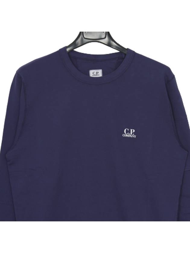 Men's Pocket Navy Round Sweatshirt 08CMSS249A - CP COMPANY - BALAAN 5