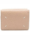 Signature Stitch Trifold Leather Half Wallet Beige - MAISON MARGIELA - BALAAN 2