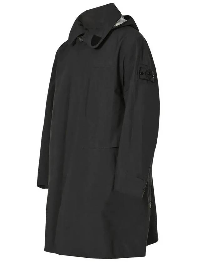 Shadow Gore-Tex Long Trench Coat Black - STONE ISLAND - BALAAN 4