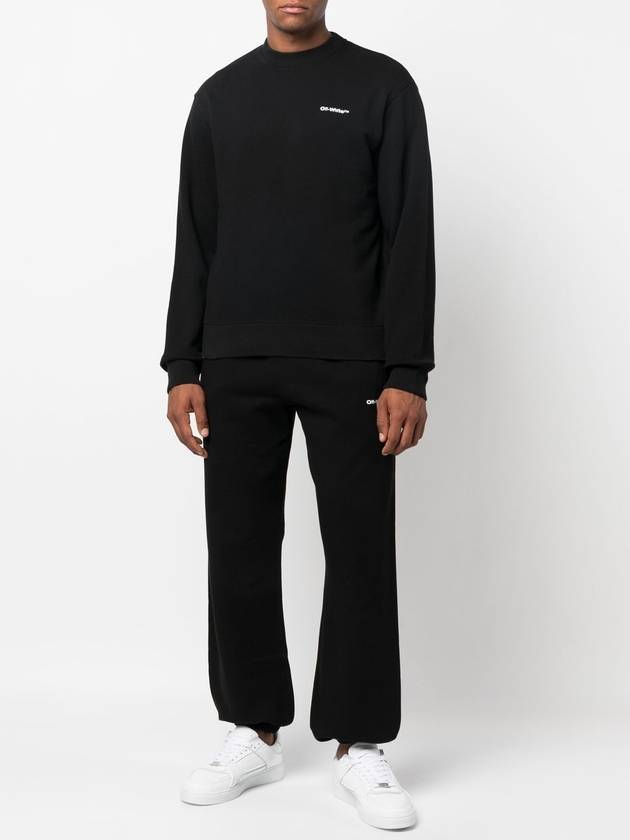 wave outline Diag sweatshirt - OFF WHITE - BALAAN 4