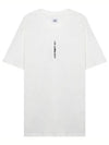 Vertical Lettering Logo Graphic Short Sleeve T-Shirt White - CP COMPANY - BALAAN 1