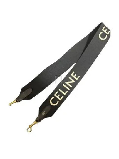 Jacquard Wool Long Strap Black - CELINE - BALAAN 2