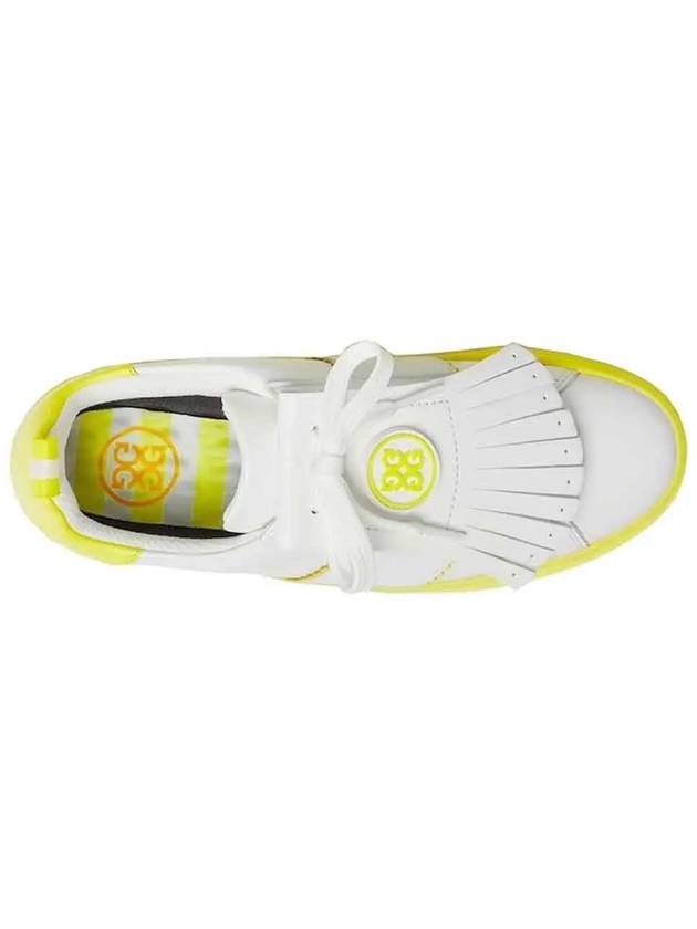 Contrast Accent Kiltie Durf Golf Spikeless Yellow White - G/FORE - BALAAN 4