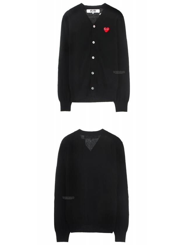 AZ-N008-051-1 Red Waffen Black Men’s Cardigan THONS - COMME DES GARCONS - BALAAN 5