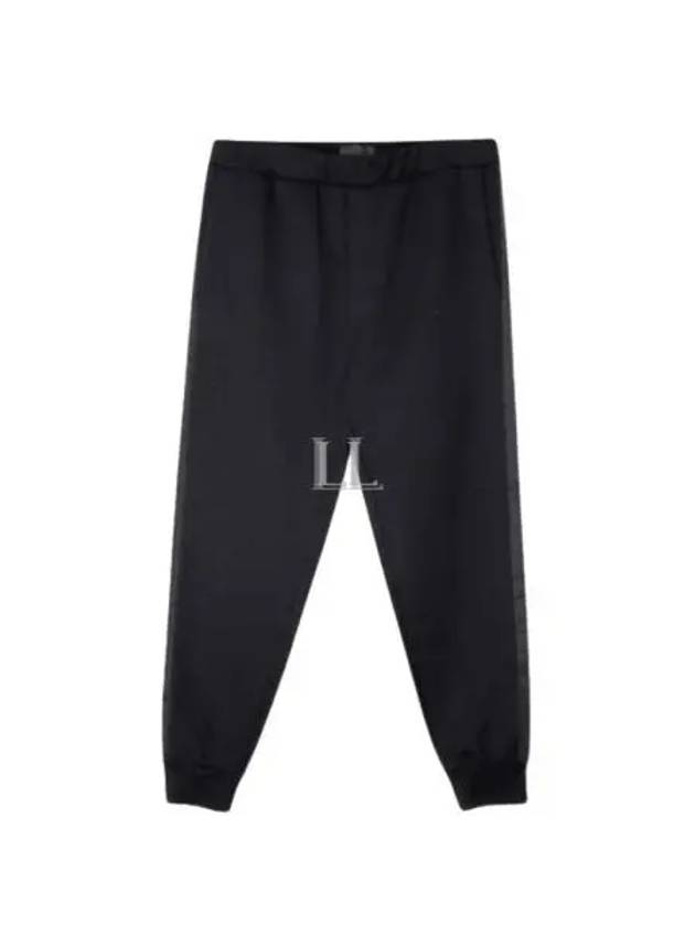 Triangle Logo Skinny Fit Track Pants Black - PRADA - BALAAN 2