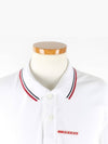 Logo three stripe PK short sleeve collar - PRADA - BALAAN 3