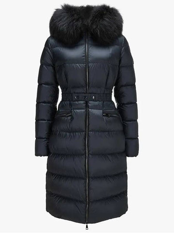 1C00022 595FE 778 BOEDIC Navy fur hood long padding - MONCLER - BALAAN 1