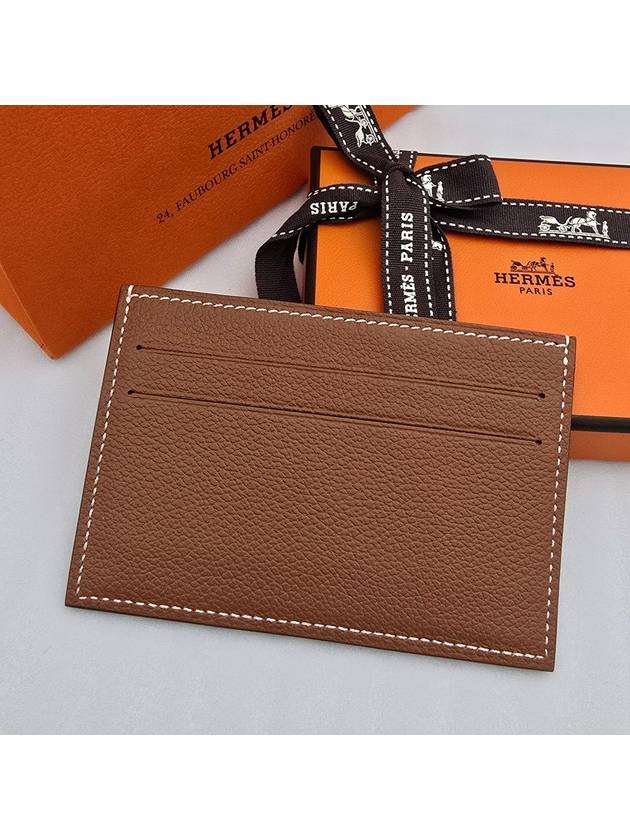 Citizen Twill Card Wallet Brown - HERMES - BALAAN 3