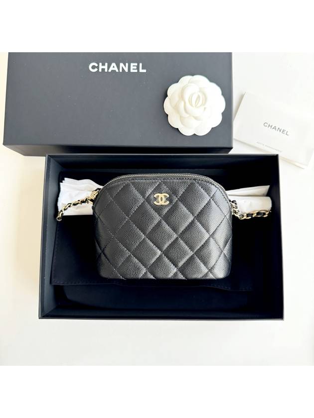 CC Logo Mini Pouch Cross Bag Black - CHANEL - BALAAN 9