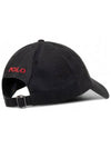 Kids Pony Embroidery Cap Hat Black 552489 005 - POLO RALPH LAUREN - BALAAN 3