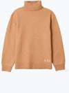 Walter Logo Merino Wool Turtleneck Brown - A.P.C. - BALAAN 2