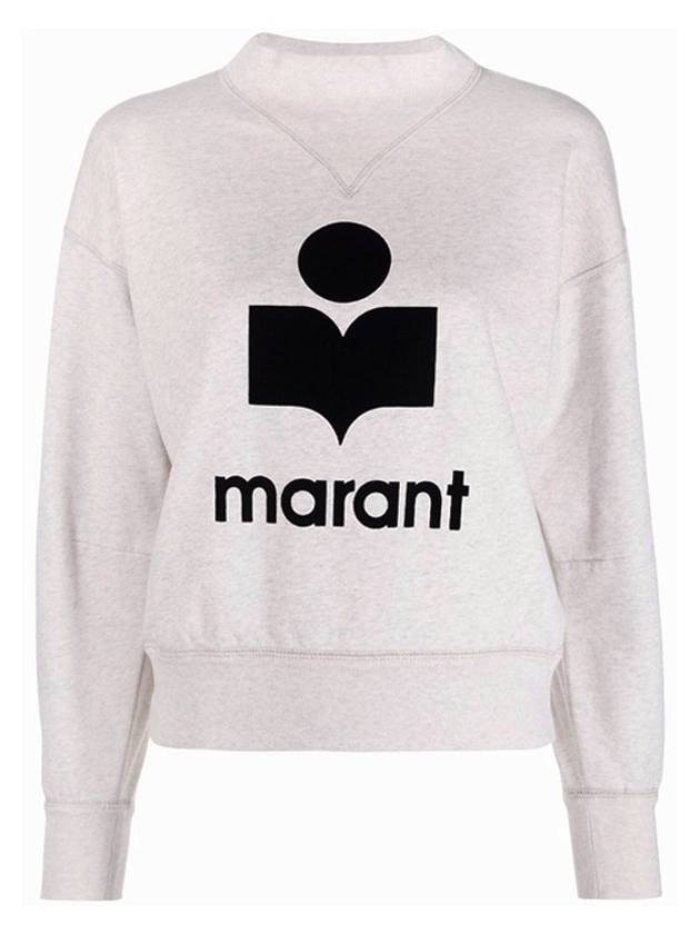 Moby Logo Print Sweatshirt Ecru - ISABEL MARANT - BALAAN 3