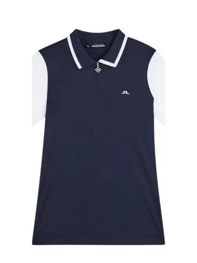 Women's Antonia Golf Polo Shirt Navy - J.LINDEBERG - BALAAN 2