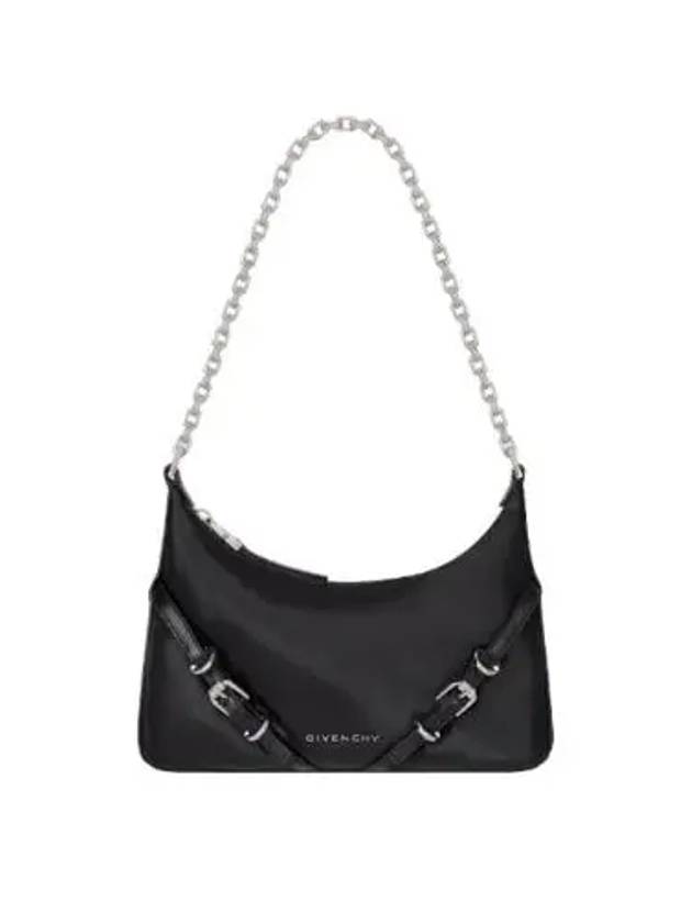 Voyou Party Nylon Satin Shoulder Bag Black - GIVENCHY - BALAAN 2