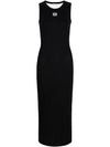 Embroidery Anagram Sleeveless Midi Dress Black - LOEWE - BALAAN 2