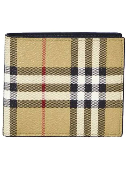 Men's Vintage Check Half Wallet Beige - BURBERRY - BALAAN 2