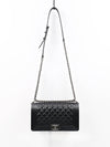 Boy Medium Caviar Cross Bag Ruthenium Metal Black - CHANEL - BALAAN 9