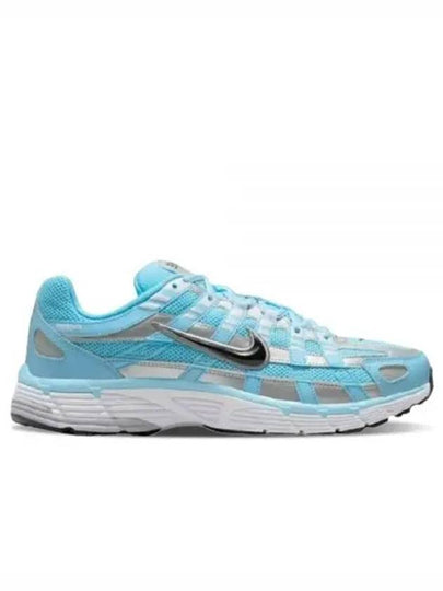 P 6000 Metallic Low Top Sneakers Aquarius Blue Black - NIKE - BALAAN 2