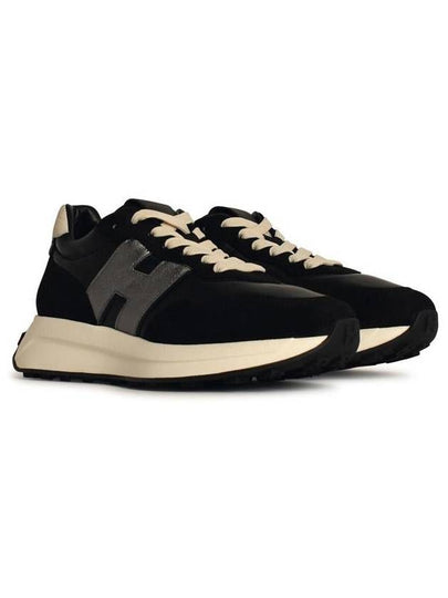 Hogan 'H641' Black Leather Sneakers - HOGAN - BALAAN 2