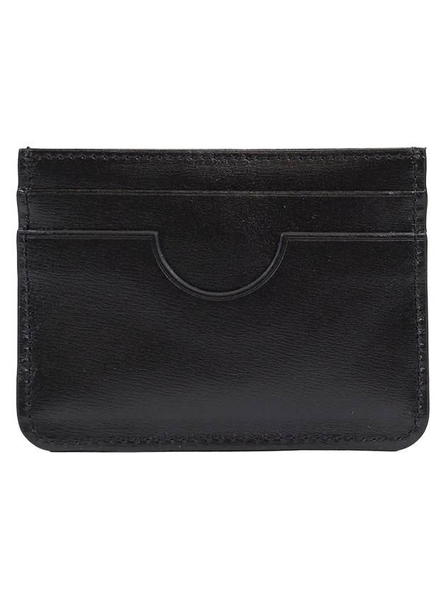 Heart Logo Leather Card Wallet Black - AMI - BALAAN 3