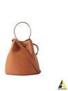 TB Mini Leather Bucket Bag Warm Russet Brown - BURBERRY - BALAAN 2