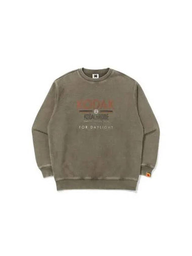 KODAK Apparel Cinekodak semi overfit graphic washing sweatshirt DARK GRAY - KODO - BALAAN 1