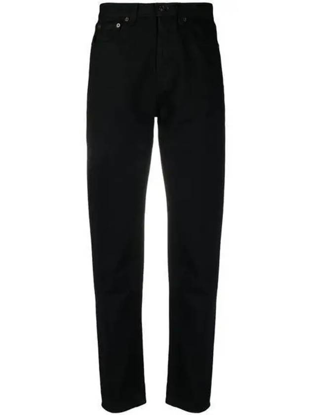 Women's Cotton High Waist Pants Black - SAINT LAURENT - BALAAN 2