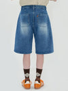 Destroyed Denim Shorts Blue - UNALLOYED - BALAAN 5