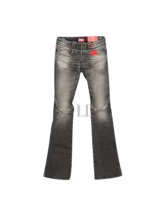 Belthy Bootcut Flare Jeans Black Dark Grey - DIESEL - BALAAN 2