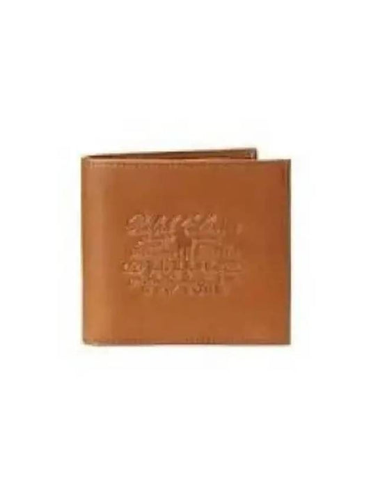 30 Points Billfold Cow Leather Wallet Beige - POLO RALPH LAUREN - BALAAN 1