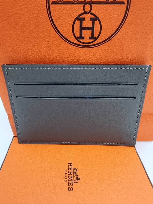 Citizen Twill Card Wallet Grey - HERMES - BALAAN 10