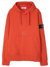 Signature Logo Patch Hoodie Orange - STONE ISLAND - BALAAN 2