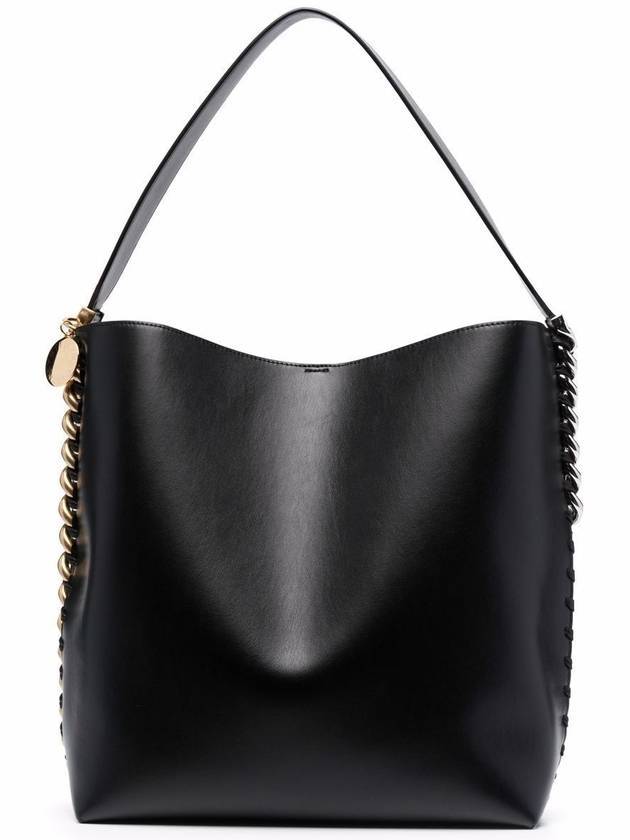 Plame Leather Tote Bag Black - STELLA MCCARTNEY - BALAAN 1