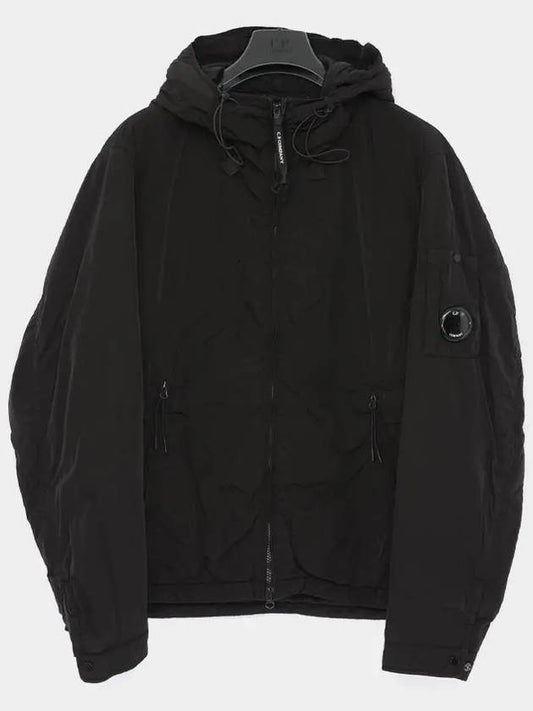 Chrome R Nylon Hooded Jacket Black - CP COMPANY - BALAAN 2